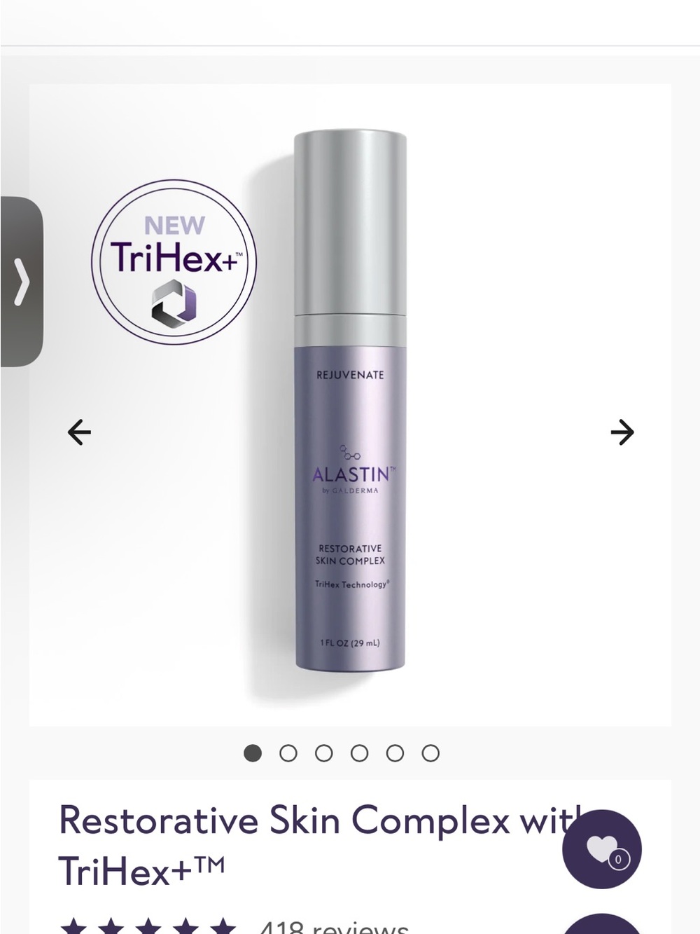 Alastin Restorative Skin Complex Serum